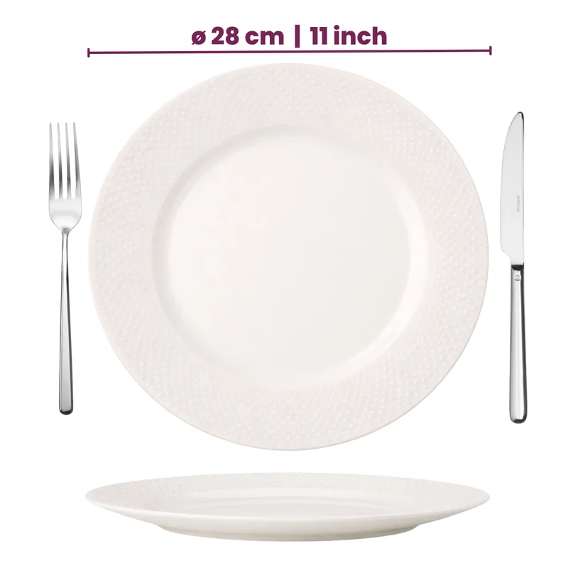 Set de service Cookinglife - Service 4 personnes - CampVibe - Ø28 cm - 12 pièces