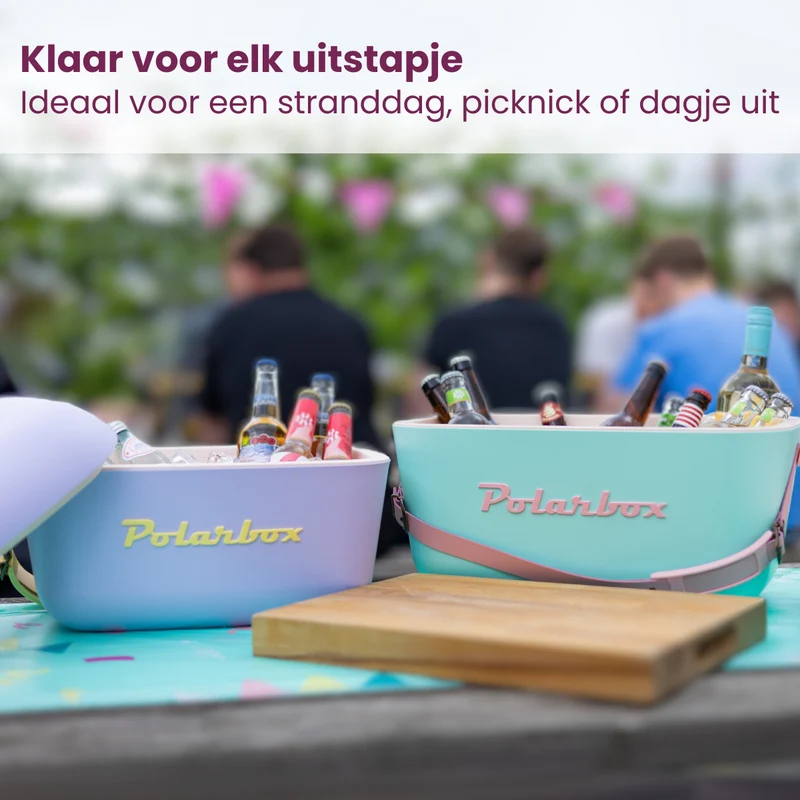 Glacière Polarbox - Glacière avec bandoulière - Lime-Lilac - 20 L