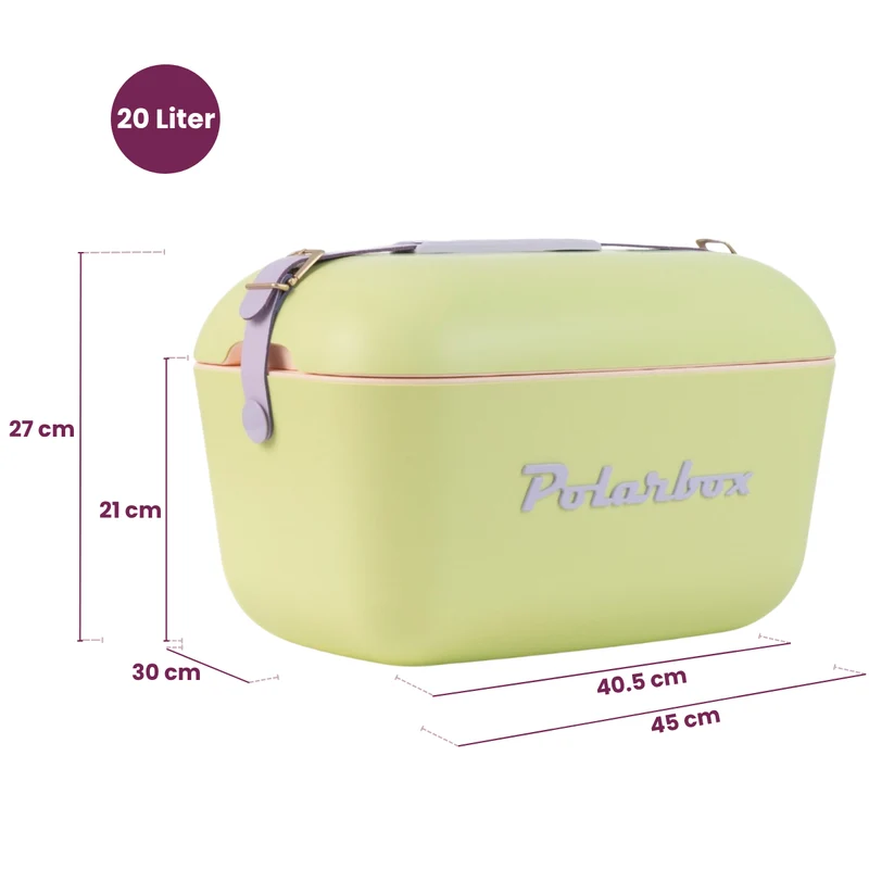 Glacière Polarbox - Glacière avec bandoulière - Lime-Lilac - 20 L
