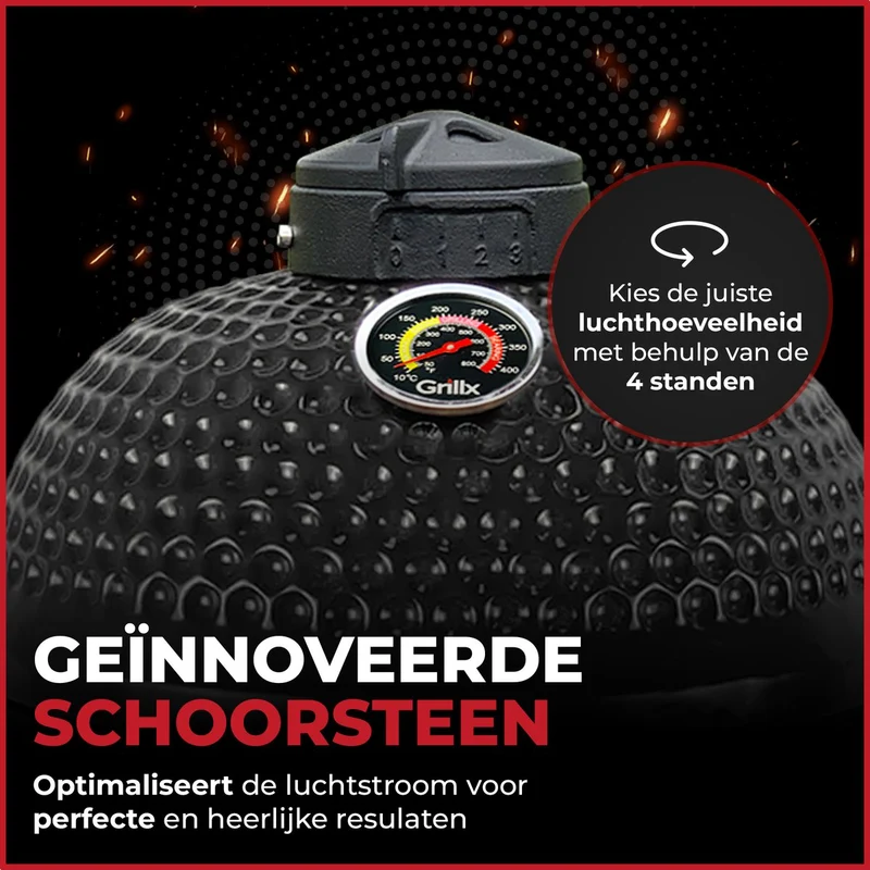 Barbecue Kamado GrillX - Barbecue au charbon de bois - Kamado - Ø 27 cm