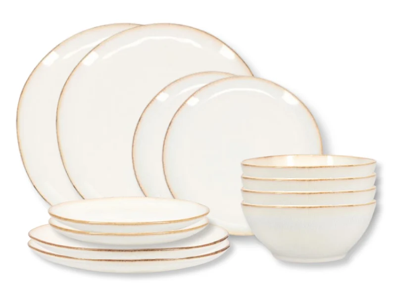 Ensemble de service Salt & Pepper - 4 personnes - Artisan - ø 28 cm - 12 pièces