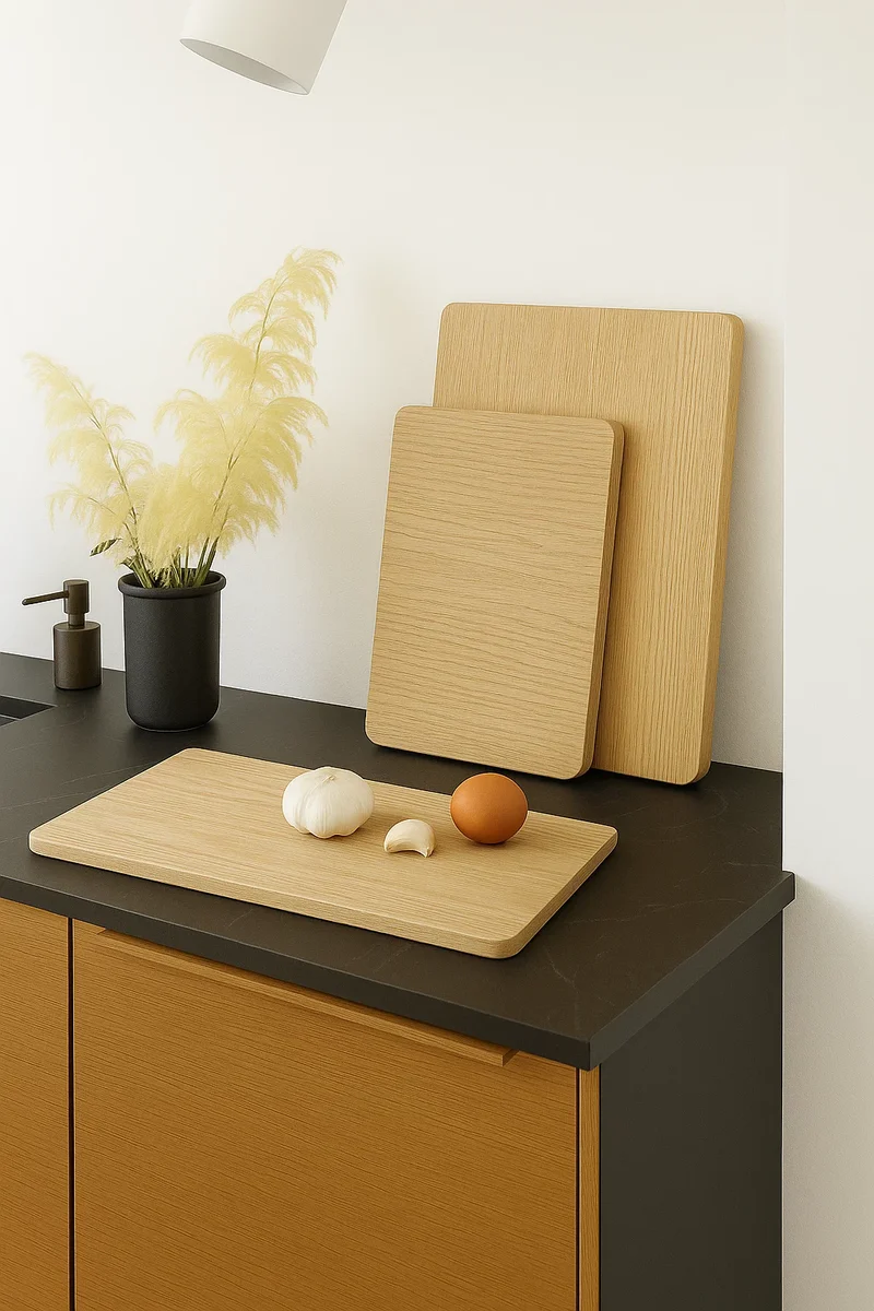 Set de planches a decouper Cookinglife - en bambou - 38/28,5/20 cm - 3 pièces