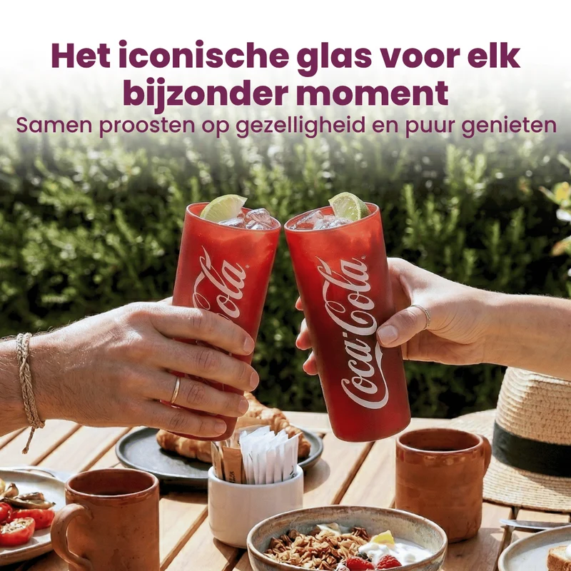 Set de verres longdrink Coca-Cola - Verres à soda - Coca-Cola - 270ml - 4 pièces
