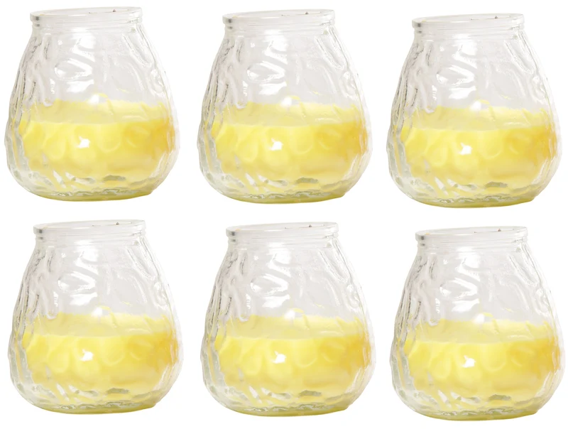 Set de bougies Cosy&Trendy - Bougies citronnelles - PROINDUCR - 10 cm - 6 pièces