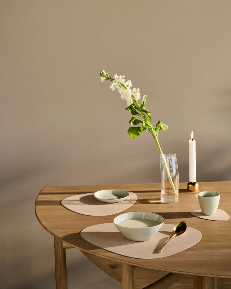 Ensemble de sets de table LIND DNA - en cuir - Nupo - 44 x 37 cm - 2 pièces