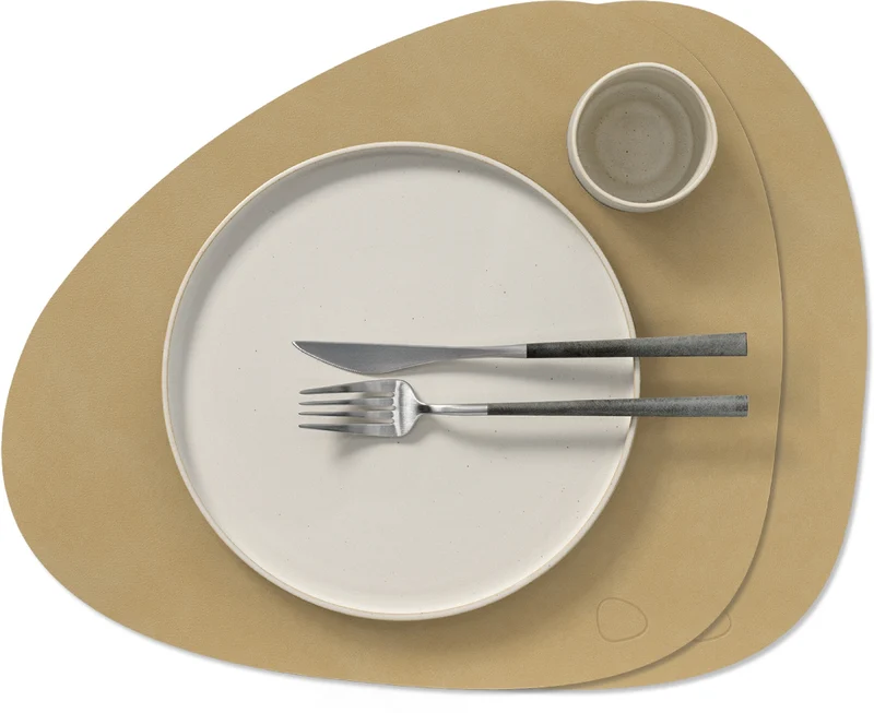 Ensemble de sets de table LIND DNA - en cuir - Nupo - 44 x 37 cm - 2 pièces