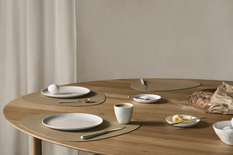 Ensemble de sets de table LIND DNA - en cuir - Nupo - 44 x 37 cm - 2 pièces