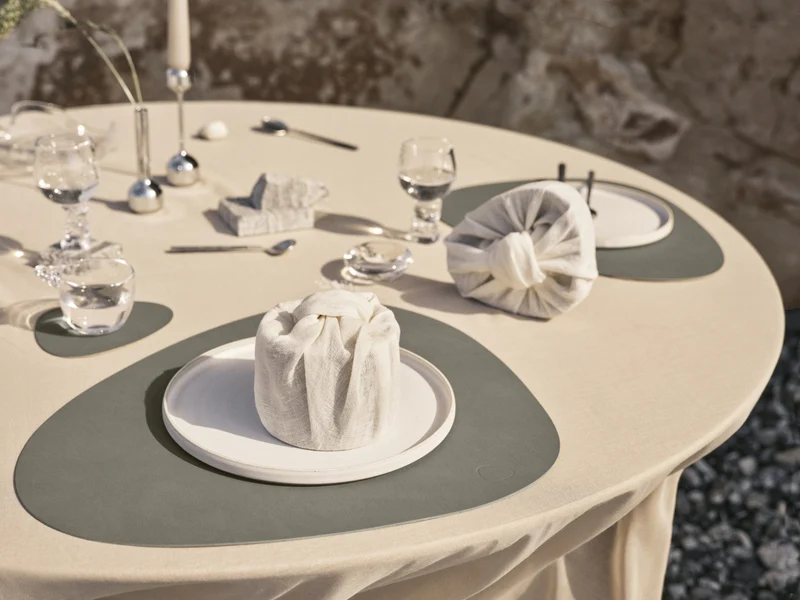 Ensemble de sets de table LIND DNA - Cuir - Nupo - 44 x 37 cm - 2 pièces
