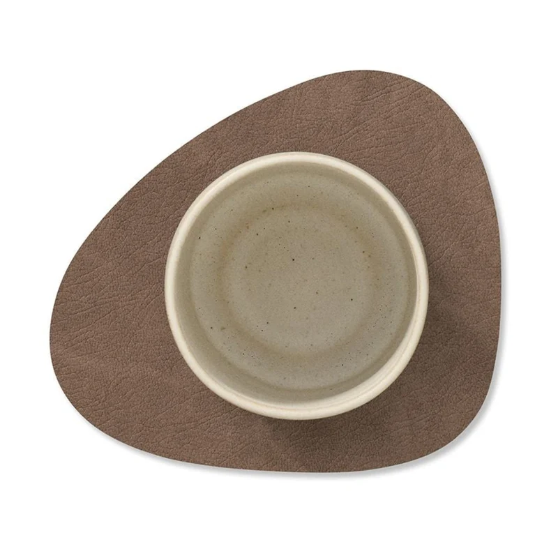 Ensemble de dessous de verre LIND DNA - en cuir - Nupo - 13x11 cm - 4 pièces