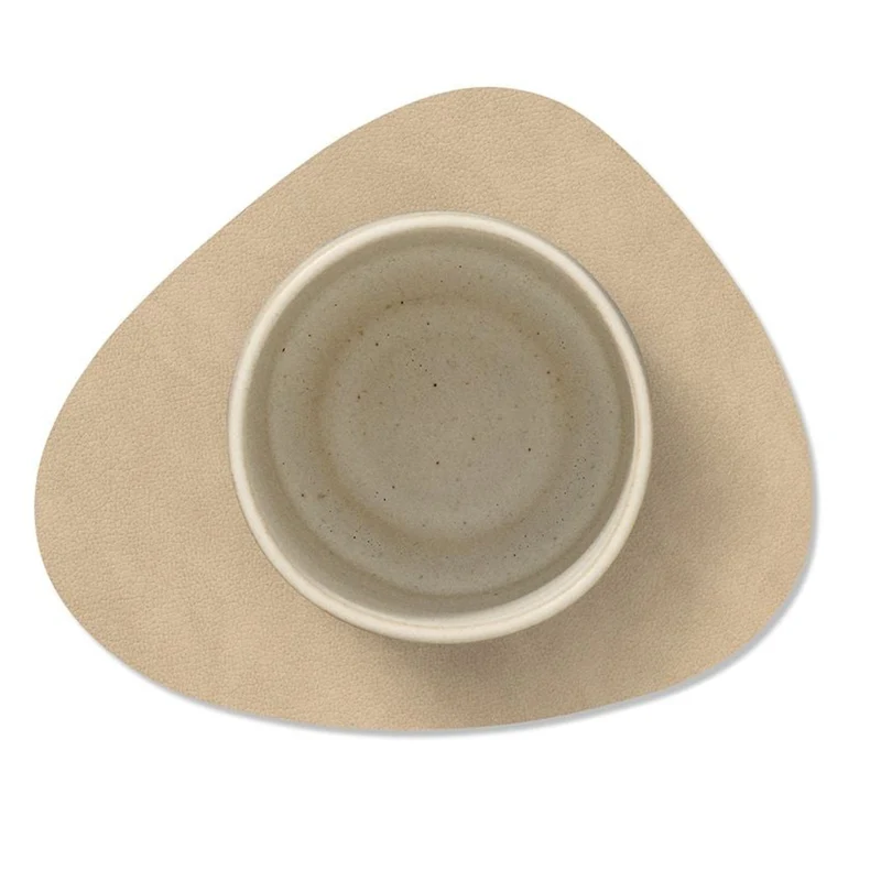 Ensemble de dessous de verre LIND DNA - en cuir - Nupo - 13x11 cm - 4 pièces