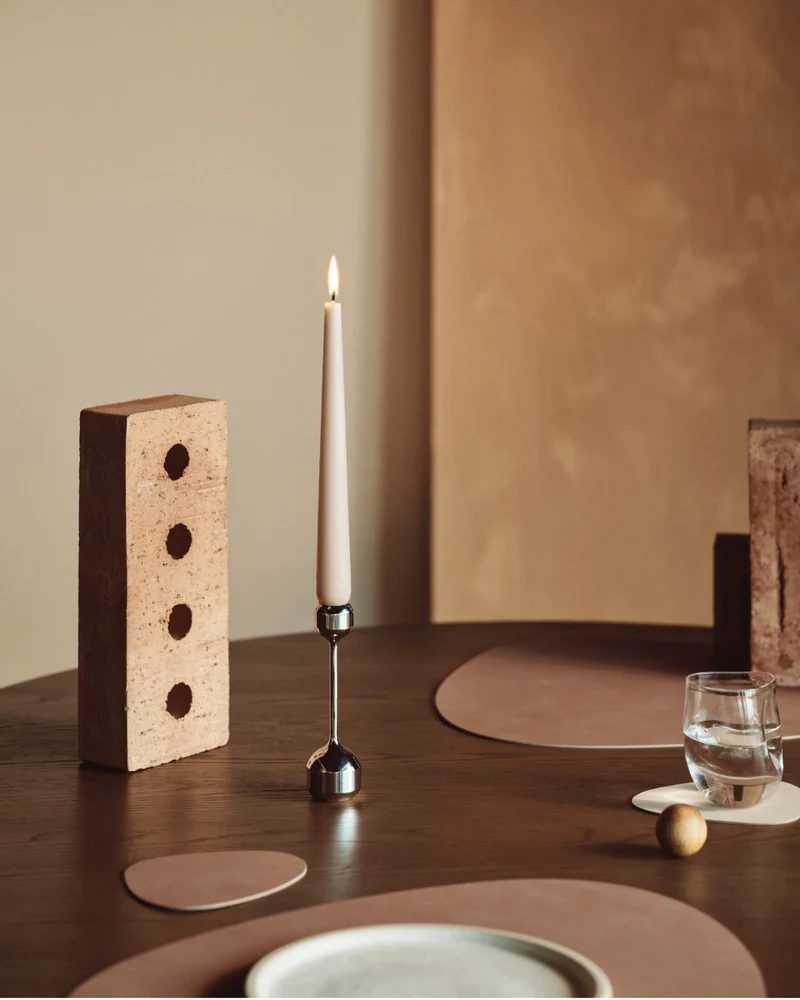 Ensemble de sets de table LIND DNA - en cuir - Nupo - 44 x 37 cm - 2 pièces