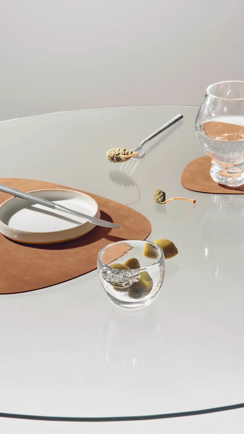 Ensemble de sets de table LIND DNA - en cuir - Nupo - 44 x 37 cm - 2 pièces