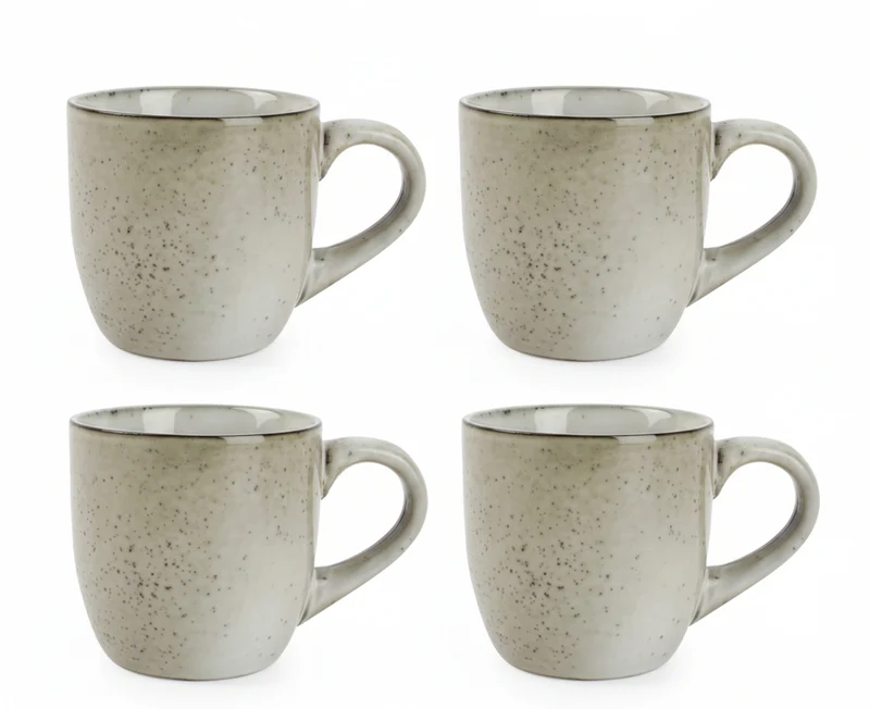 Set de tasses à café Salt & Pepper - Expresso - Artisan - 220 ml - 4 pièces