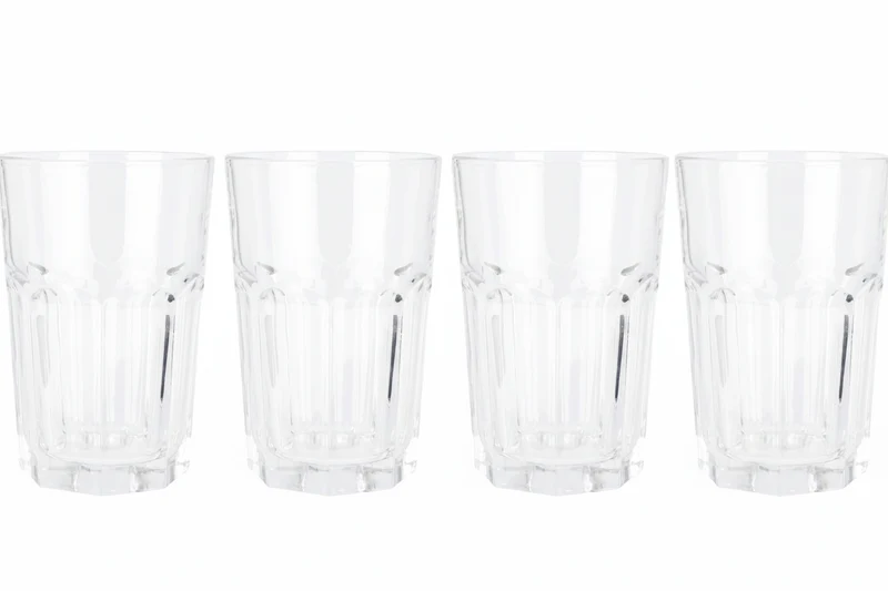 Ensemble de verres a eau Cookinglife - Gobelets en verre - 500 ml - 4 pièces
