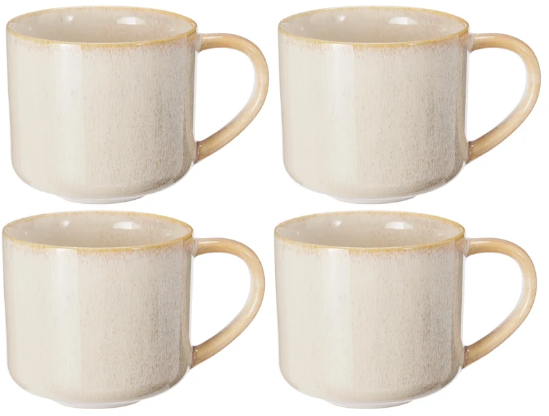 Set de mugs à café Cookinglife - Tasses à café - Serene - 330 ml - 4 pièces