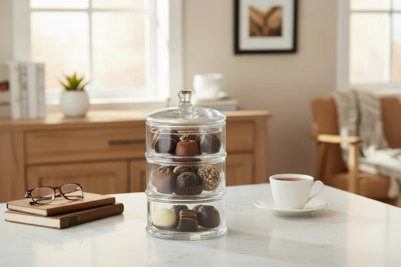 Bonbonnière Cookinglife - en verre - Ø 12,5 cm - 1500 ml - Hauteur 220 mm