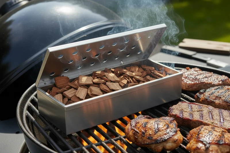 Boîte à fumoir Cookinglife - Fumoir à barbecue - Fire & Flavour - 25 cm