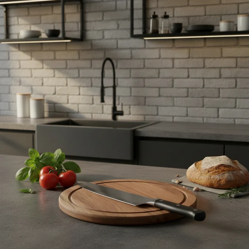 Planche à découper Cookinglife - ronde - Pure Wood - Ø 25 cm - 1 pièce