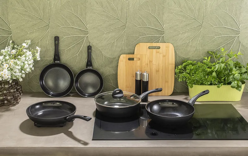 Poêle à sauter Sola - Sauteuse avec couvercle - Stonehenge - 28 cm - 2 pièces