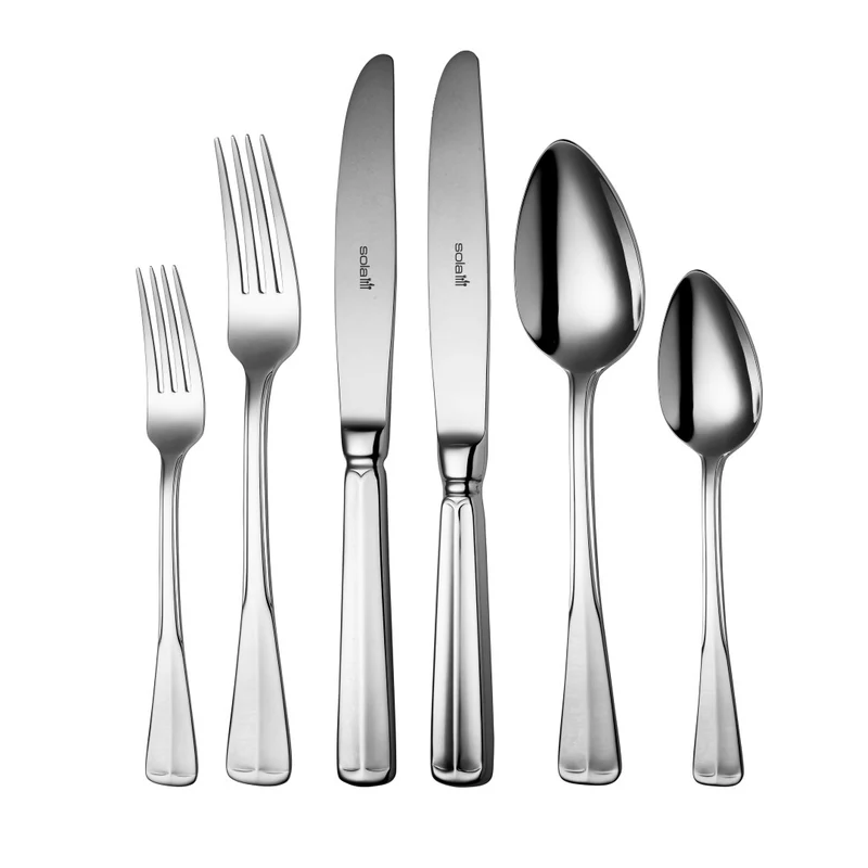 Ensemble de couverts Sola - en inox 18/10 - Haagsch Lofje - 8 pers. - 70 pièces