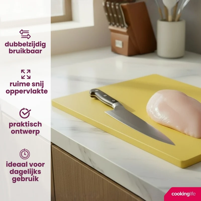 Planche à découper Cookinglife HACCP Jaune 45 x 30 cm - pour volaille