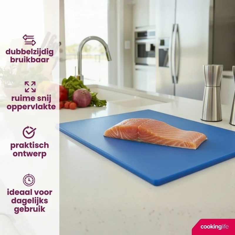 Planche à découper Cookinglife HACCP Bleue 45 x 30 cm - pour poisson