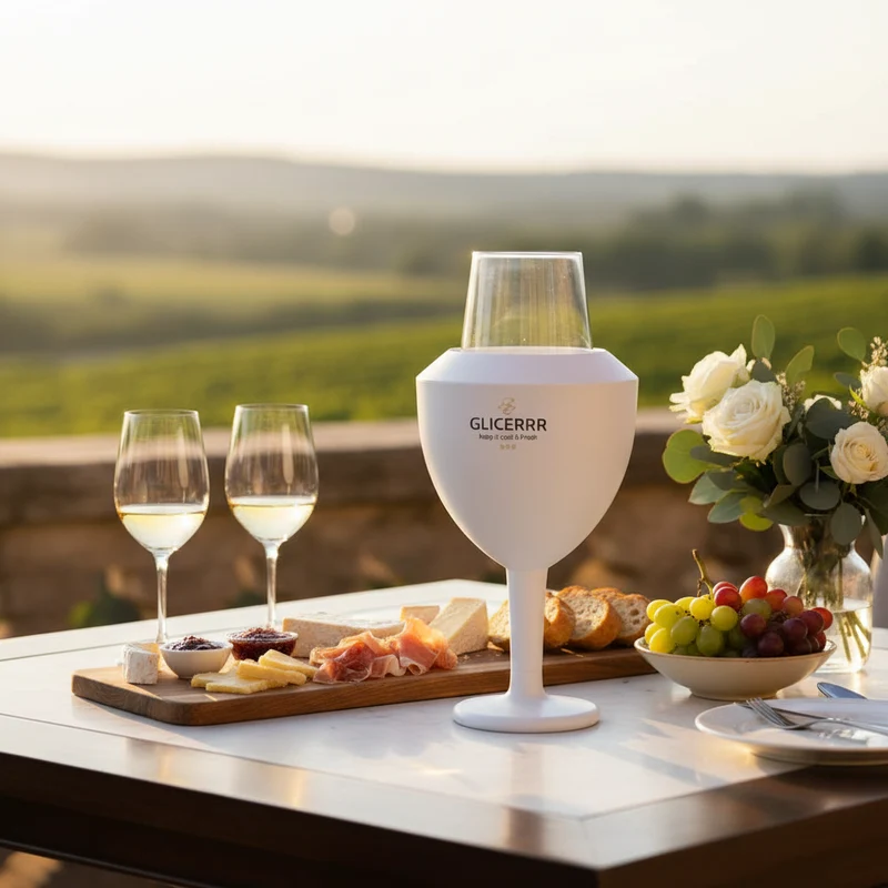 Set de refroidisseur a vin GLICERRR - Verre a vin - Basic - 300 mm - 2 pieces