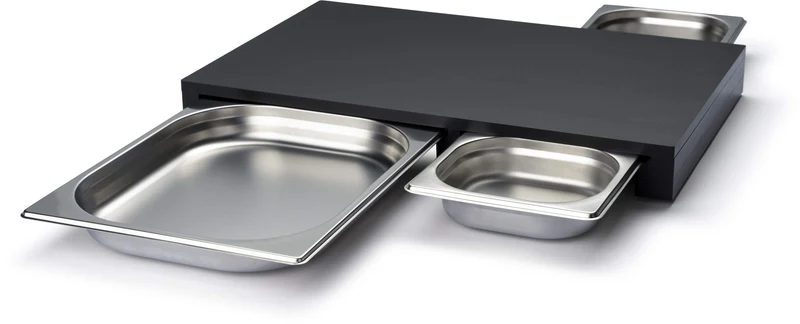 Planche à découper Continenta avec 3 tiroirs en inox - Duracore - 50 cm x 33 cm