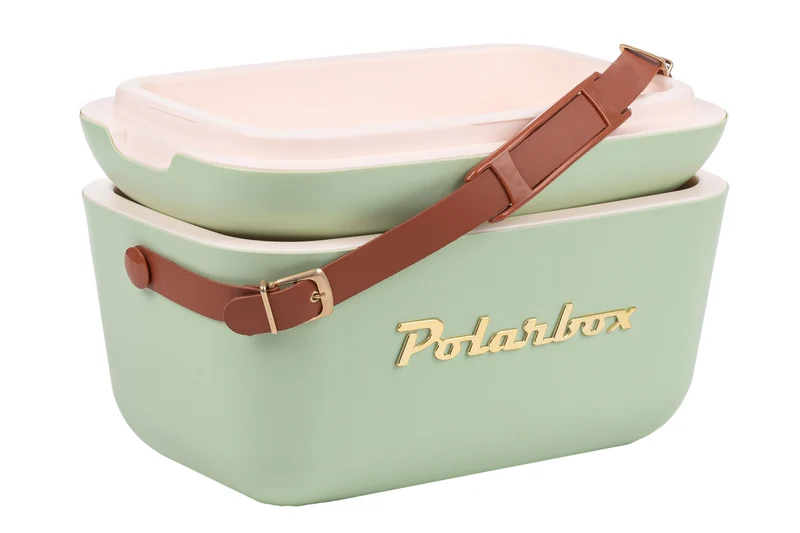 Glacière Polarbox - Glacière avec Bandoulière - Olive Green-Gold - 20 litres