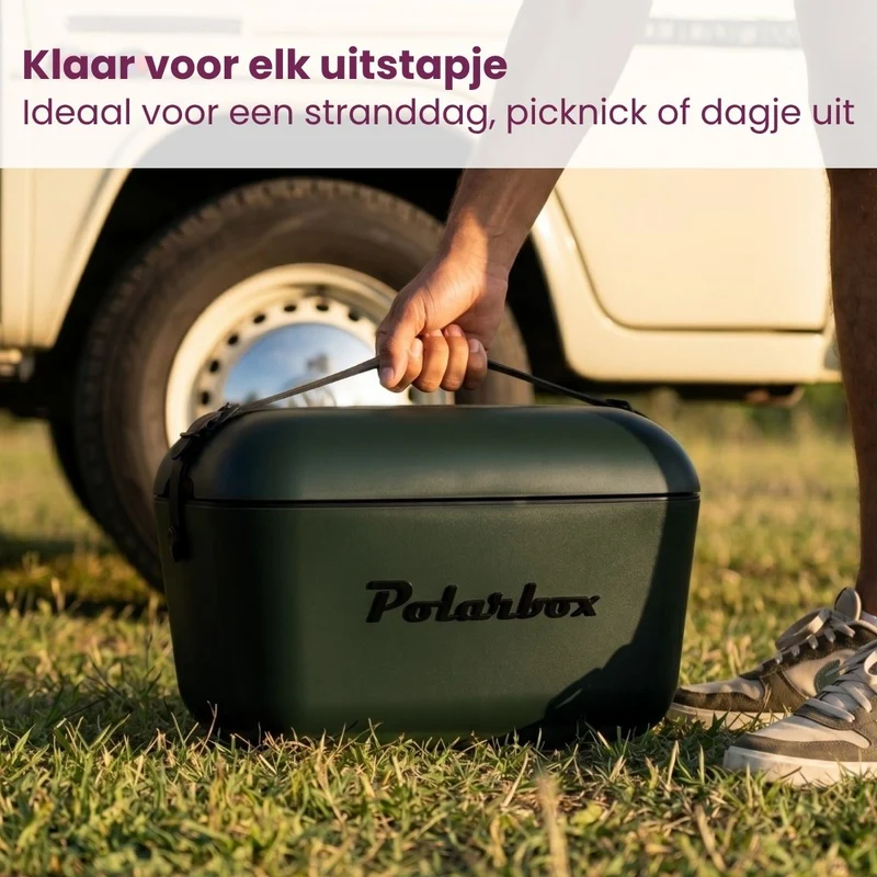 Glacière Polarbox - Glacière avec Bandoulière - Green Forest-Black - 12 litres