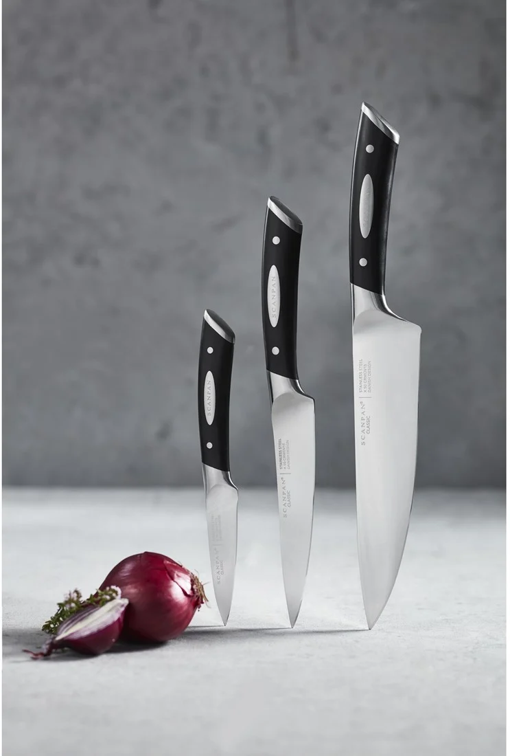 Ensemble de couteaux SCANPAN Classic 3 pièces - Couteau de chef, Couteau d'office & Couteau éplucheur