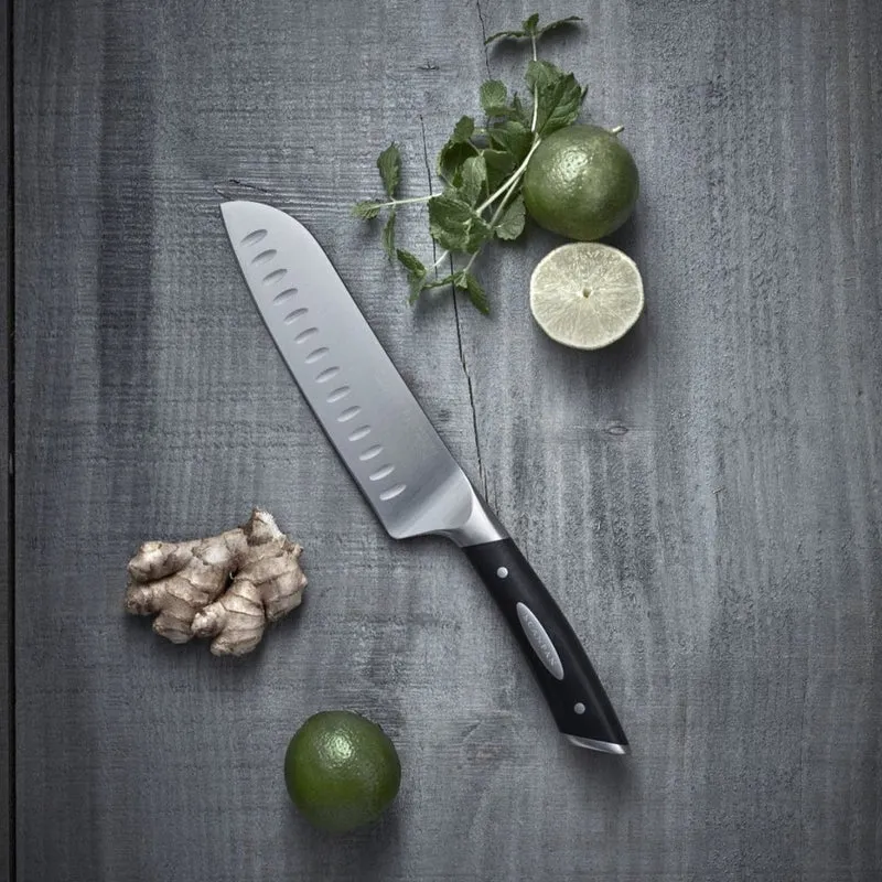 Ensemble de couteaux SCANPAN 2 pièces - Couteau Santoku 12,5 cm & Couteau Santoku 18 cm