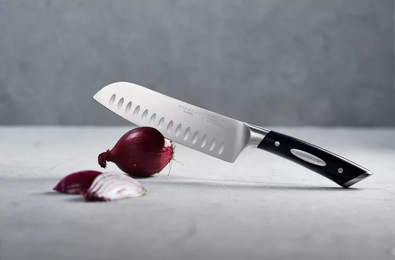 Ensemble de couteaux SCANPAN 2 pièces - Couteau Santoku 12,5 cm & Couteau Santoku 18 cm