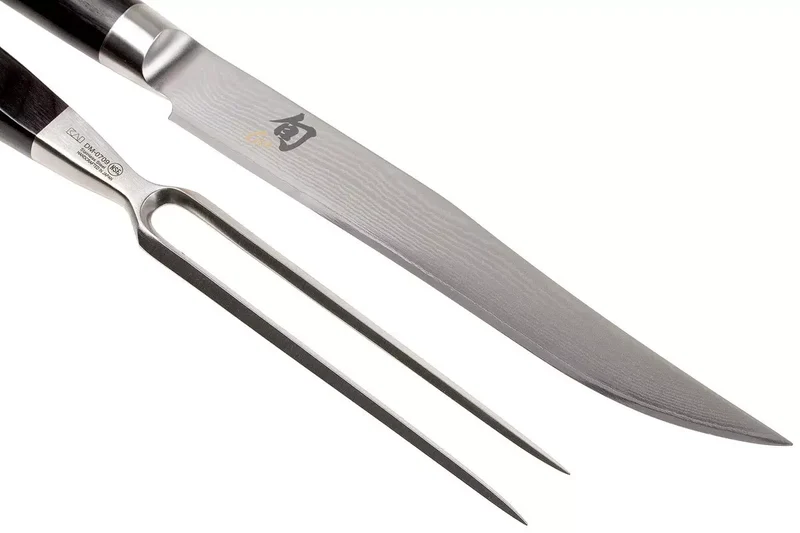 Kai Carving Set Shun Classic (Couteau à découper + Fourchette à viande) - 2 pièces - DMS-200