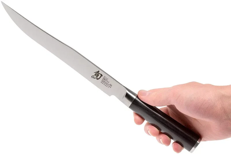 Kai Carving Set Shun Classic (Couteau à découper + Fourchette à viande) - 2 pièces - DMS-200