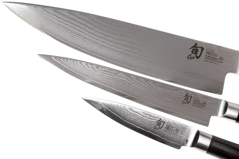 Set de couteaux Kai Shun Classic (couteau de bureau + couteau universel + couteau de chef) 3 pièces - DMS-300
