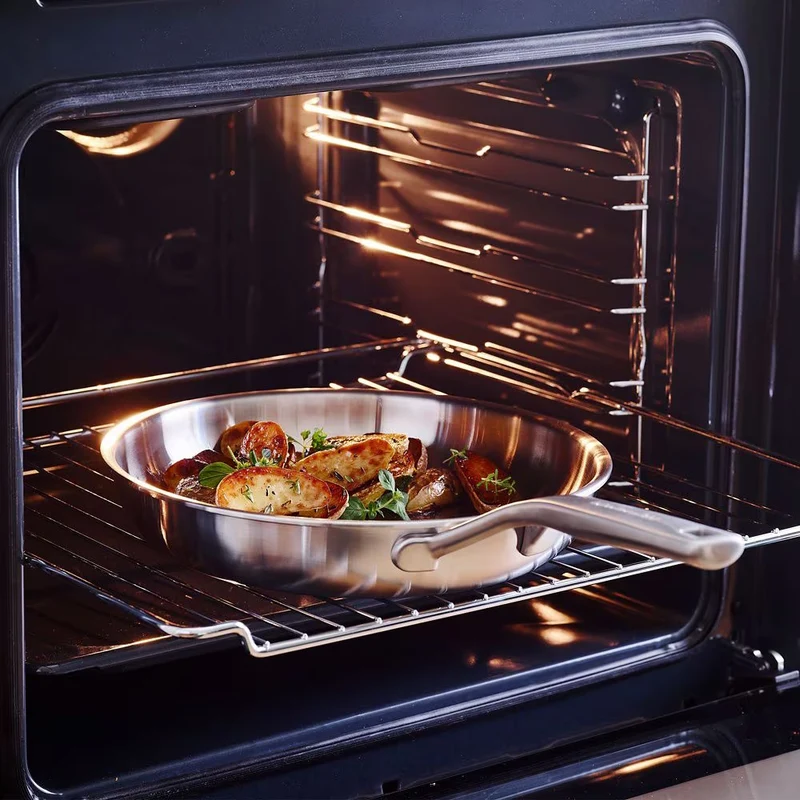 Ensemble de poêles KitchenAid - Acier inoxydable Multi-Ply - ø 24 et 28 cm - sans revêtement antiadhésif