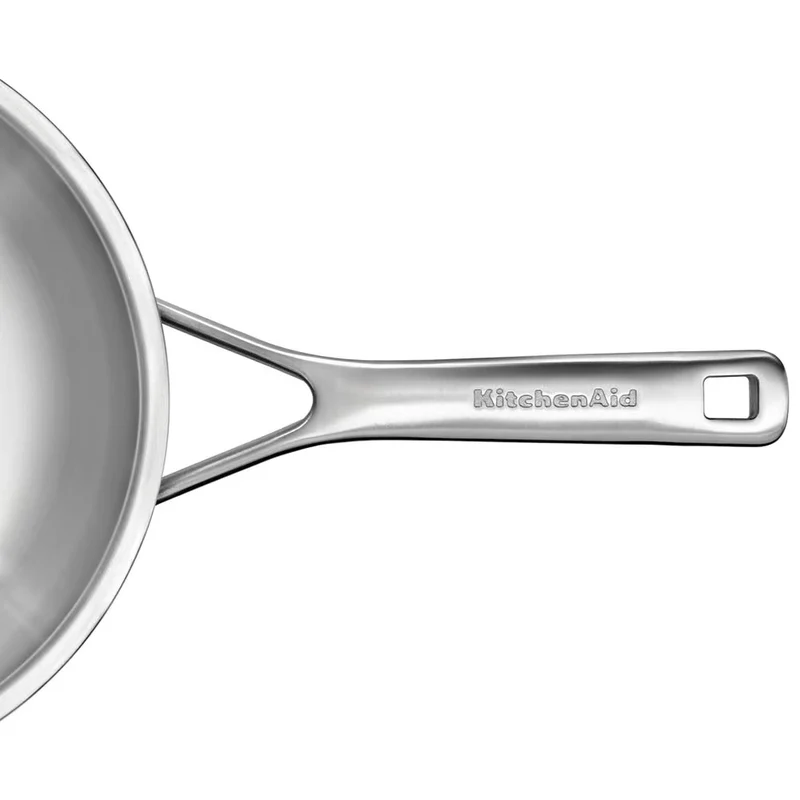 Ensemble de poêles KitchenAid - Acier inoxydable Multi-Ply - ø 24 et 28 cm - sans revêtement antiadhésif