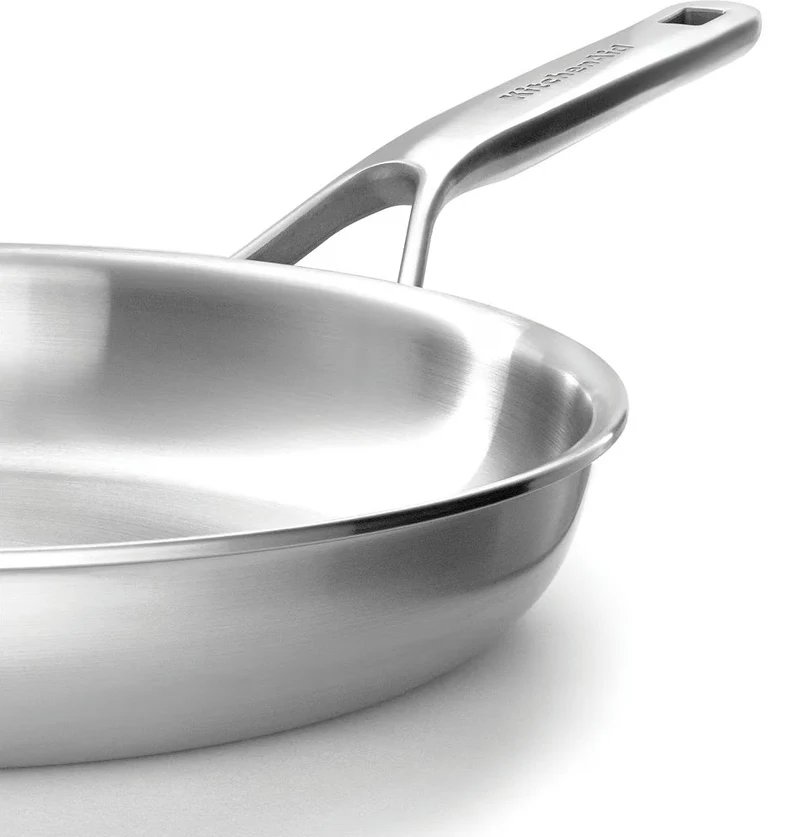 Ensemble de poêles KitchenAid - Acier inoxydable Multi-Ply - ø 24 et 28 cm - sans revêtement antiadhésif