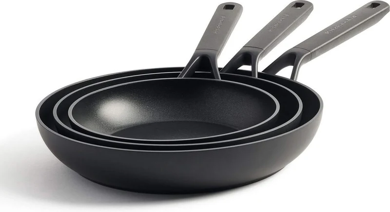 Batterie de cuisine KitchenAid Poêles Classic Forged - ø 20, 24 & 28 cm - revêtement antiadhésif céramique