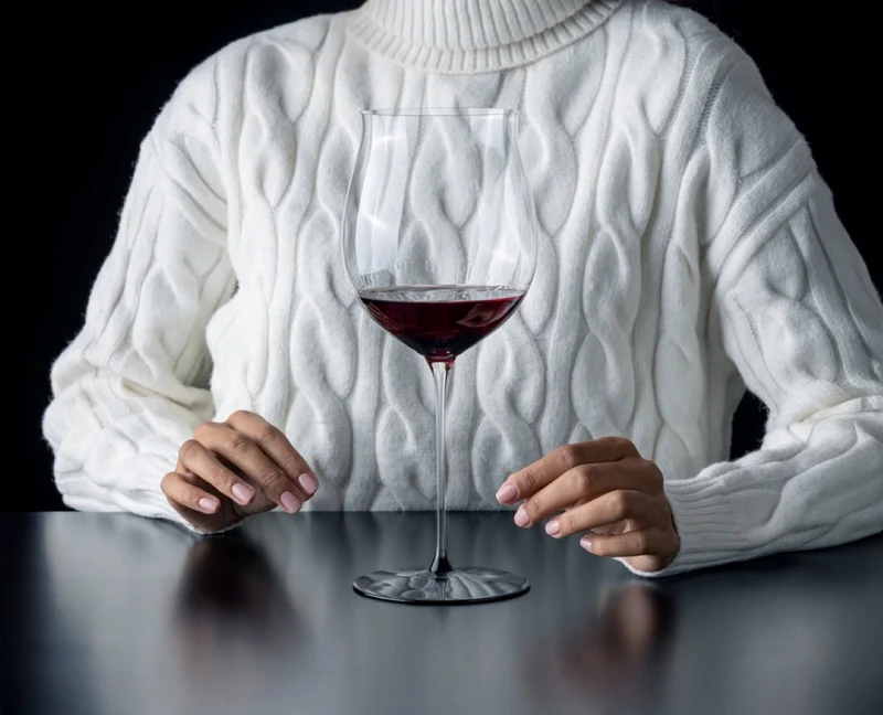 Verre à vin rouge Riedel Fatto A Mano Black Tie - Burgundy Grand Cru - 1022 ml