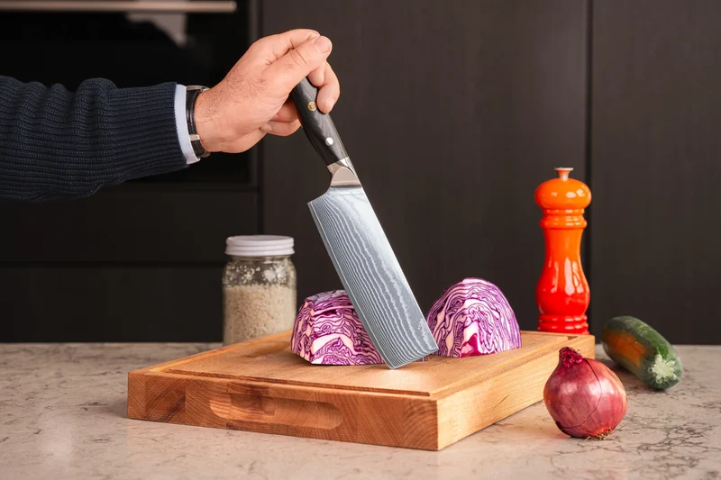 Set de couteaux Blackwell - Santoku et Nakiri - Damascus - VG10 - 2 pièces