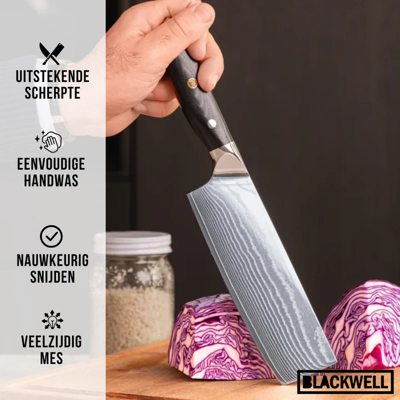 Set de couteaux Blackwell - Chef+Nakiri - VG10 - 67 couches - 2 pièces
