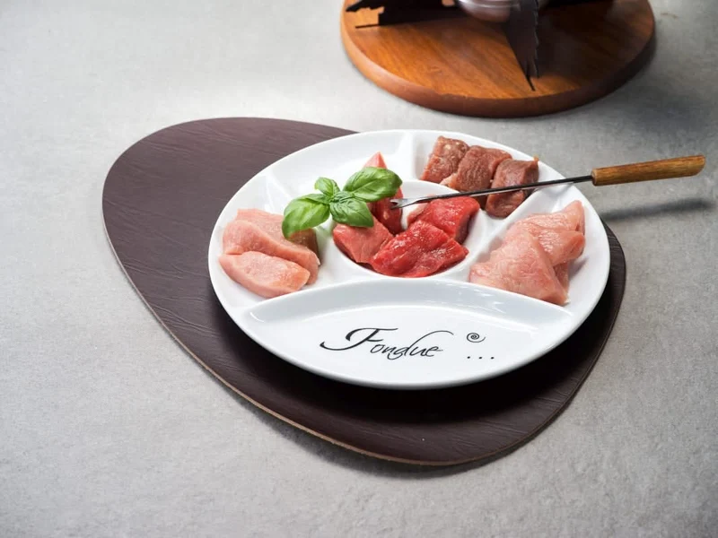 Set d'assiettes Cosy&Trendy - Assiette a fondue - Gourmet - ø 24,5 cm - 6 pièces