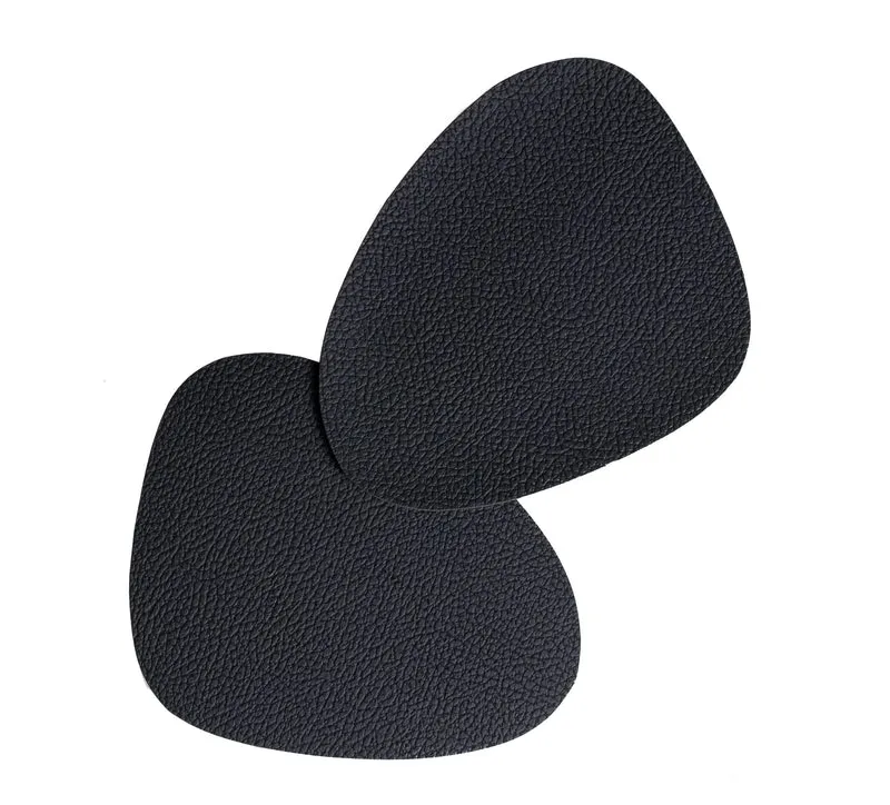 Set de sous-verres Cookinglife - en cuir vegan - Organique - 13x11cm - 6 pièces