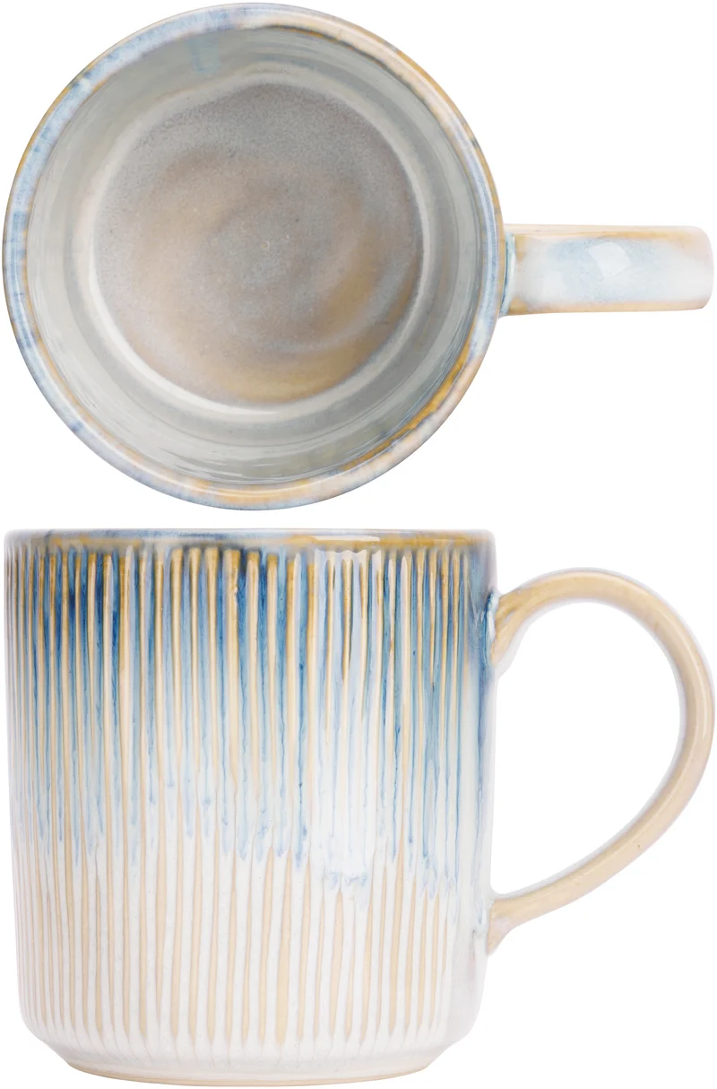 Ensemble de mugs Cosy & Trendy - Mugs a cafe - Listra Ocean - 390 ml - 4 pièces