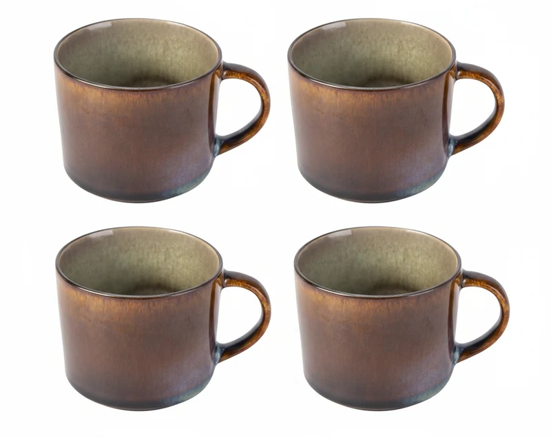 Ensemble de mugs Cosy & Trendy - Mug a cafe - Quintana Green - 450 ml - 4 pieces