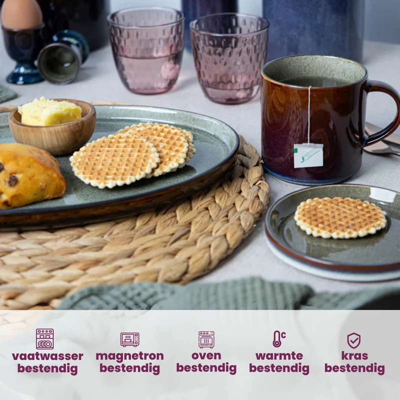 Ensemble de mugs Cosy&Trendy - Mugs à café - Quintana Amber - 450 ml - 4 pièces