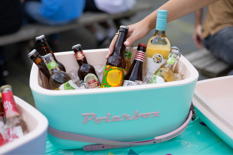 Glacière Polarbox - Glacière à bandoulière - Polarbox Bleu clair - 12 litres