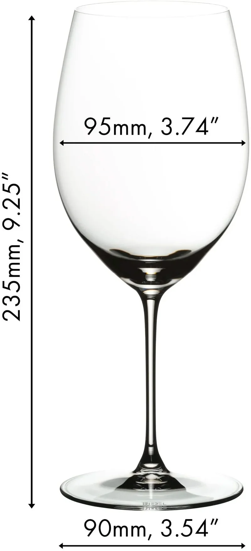 Ensemble de verres a vin Riedel - Cabernet/Merlot - Veritas - 459 ml - 5 pieces